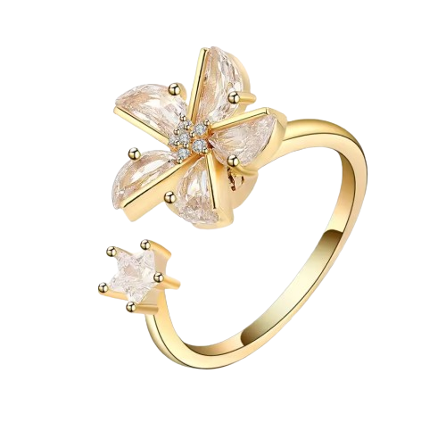 Anel Anti Ansiedade Dourado Susan