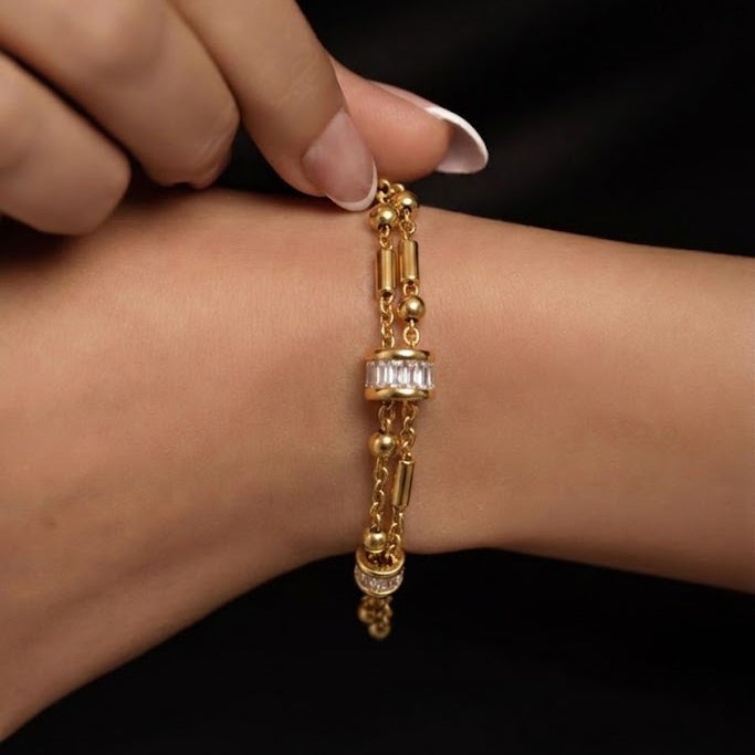 Pulseira Rodas Brilhantes