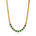 Colar Fita Gold Green