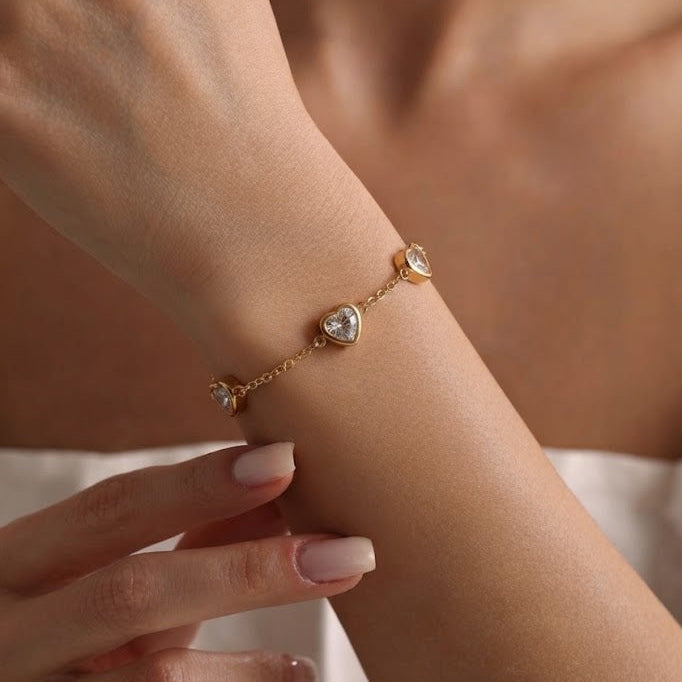 Pulseira Corações Ligados
