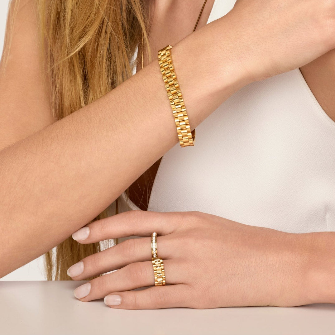 Pulseira Glamour Fine Dourada