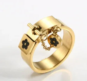 Personalidade redonda contas anel banda pequeno cristal claro zircão à prova dwaterproof água anéis de ouro aço inoxidável simples granular jóias finas