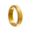Anel Anti Estresse Dourado Rotativo Prince