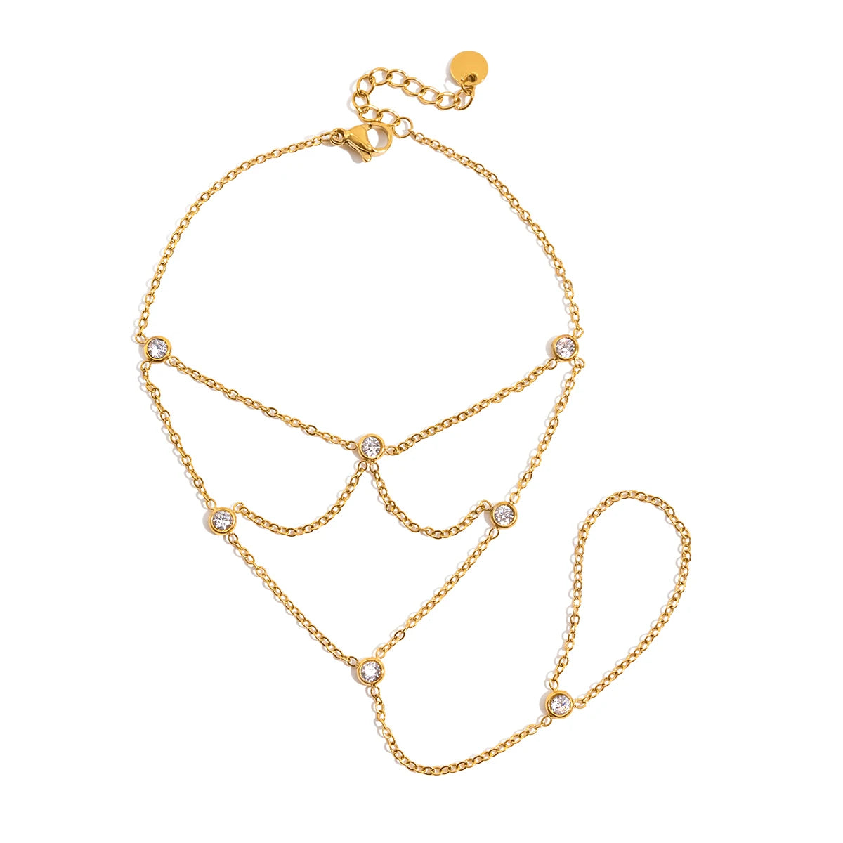 Pulseira de Mão Pirâmide