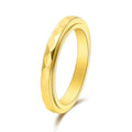 Anel Anti Estresse Dourado Rotativo Diamante