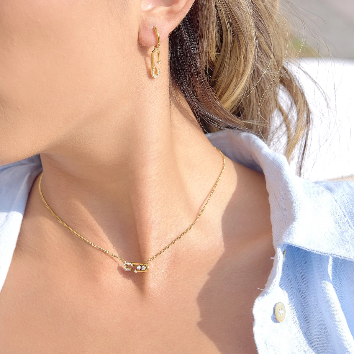 Colar Clipe Cristal