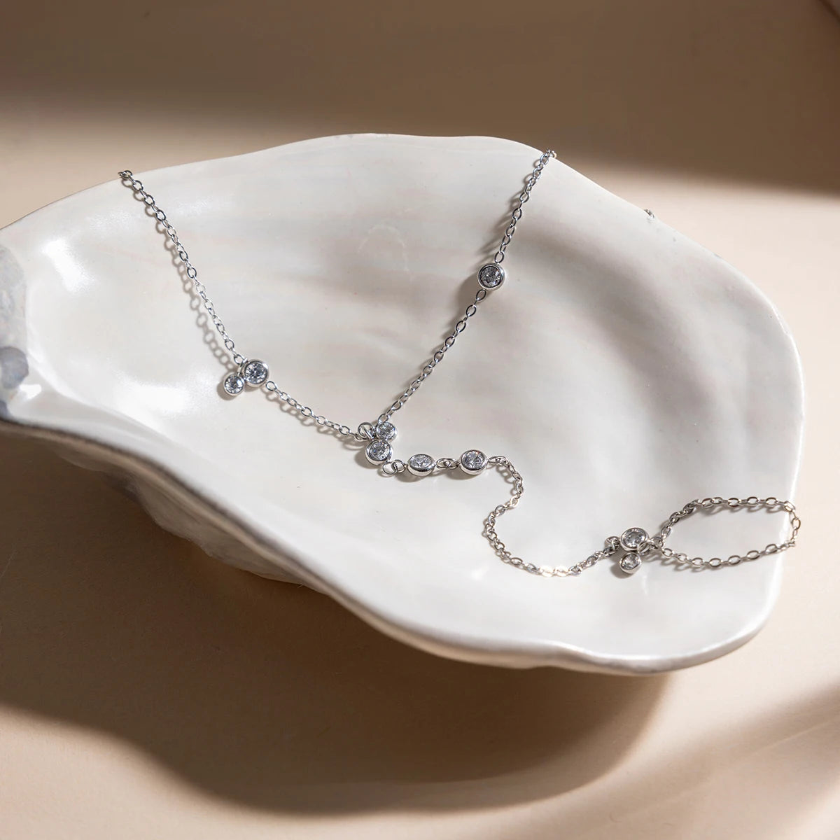 Pulseira De Mão C/ Zircônias