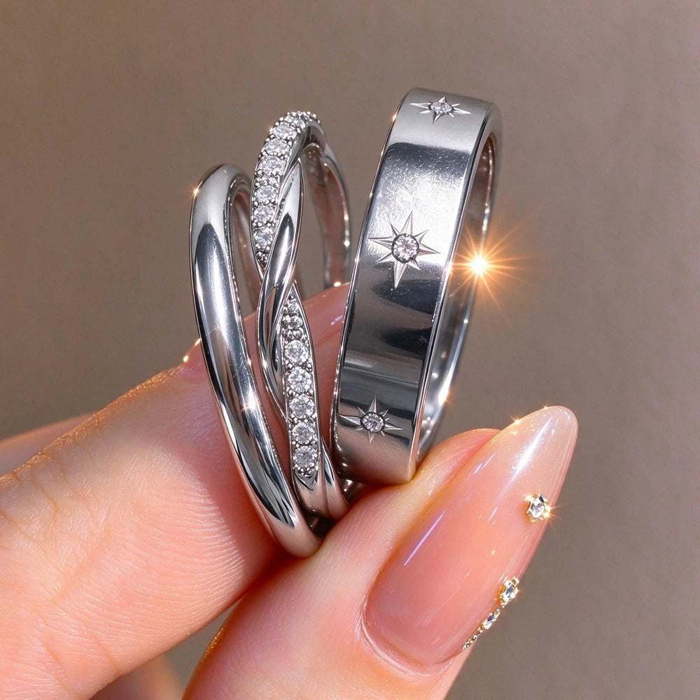Conjunto 3 Anéis Sol