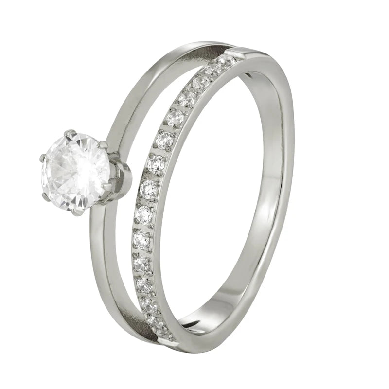 Anel Cristal Duplo