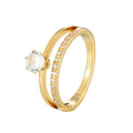 Anel Cristal Duplo