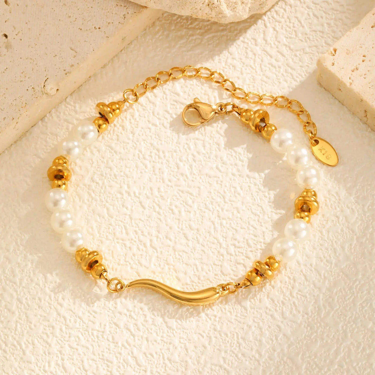 Pulseira de Esferas com Pérolas Isis