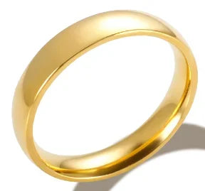Personalidade redonda contas anel banda pequeno cristal claro zircão à prova dwaterproof água anéis de ouro aço inoxidável simples granular jóias finas