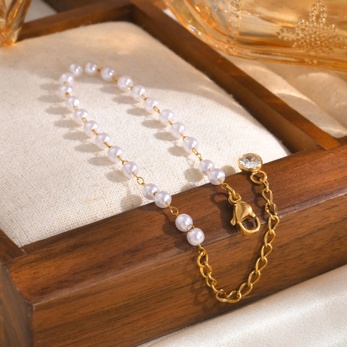 Pulseira Perolas Luz