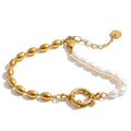 Pulseira Esferas com Pérolas Água Doce
