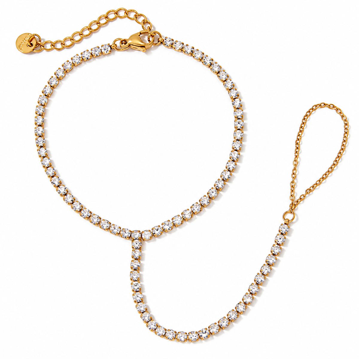 Pulseira de Mão com Brilhantes Luxe