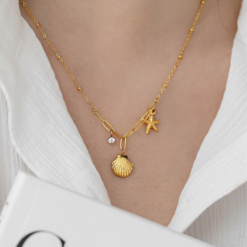 Colar c/ Pingente Marea Dourado