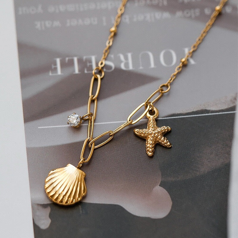Colar c/ Pingente Marea Dourado