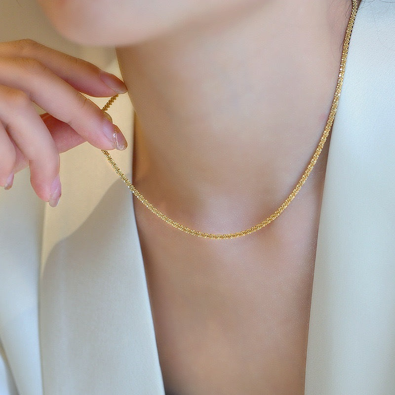 Colar Basic Brilhante Dourado
