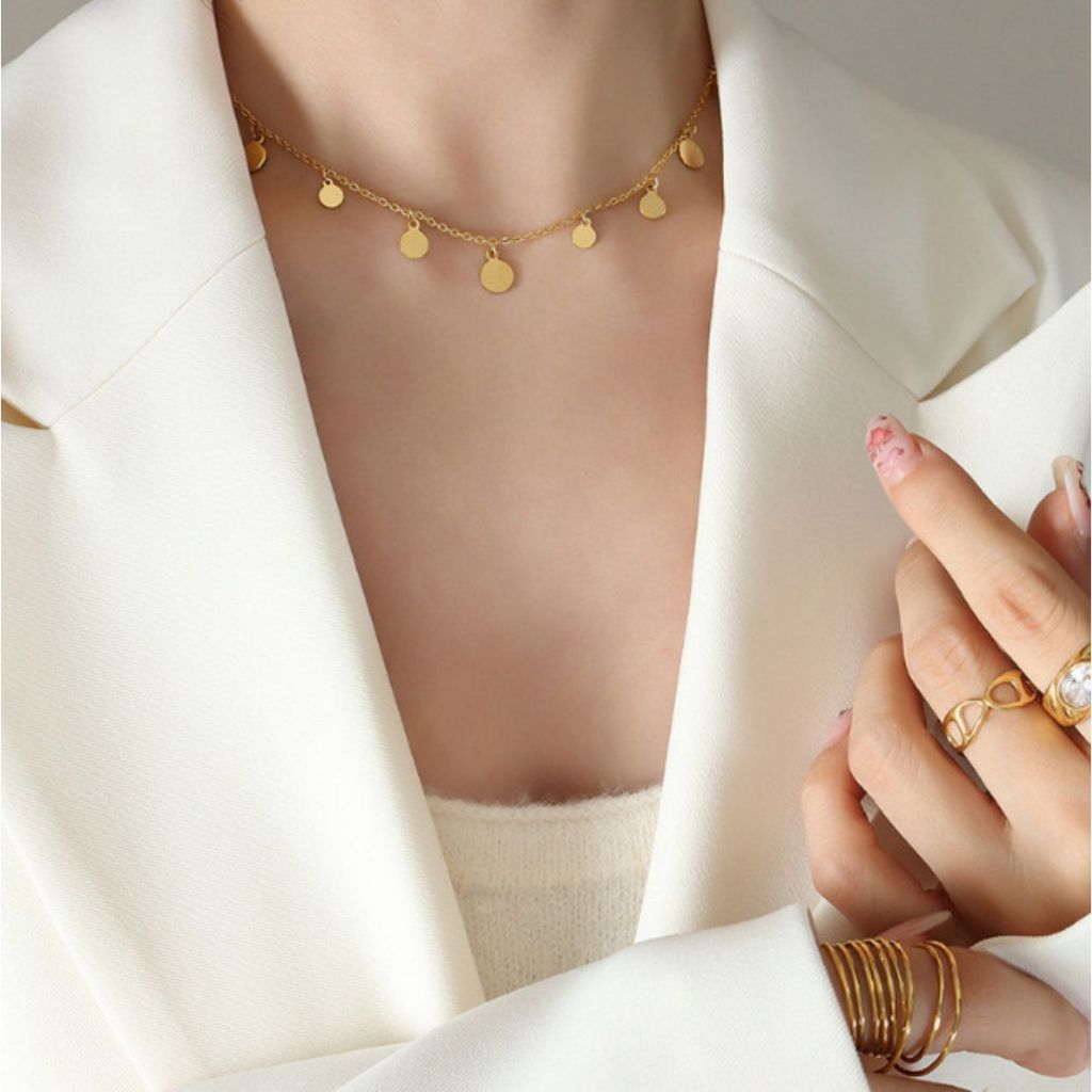 Colar Éther Dourado