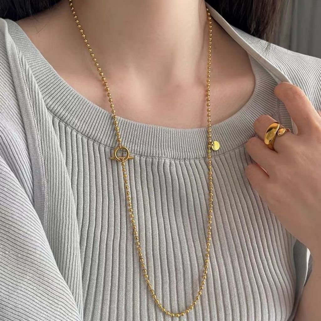 Colar Elise c/ Bolinhas Dourado