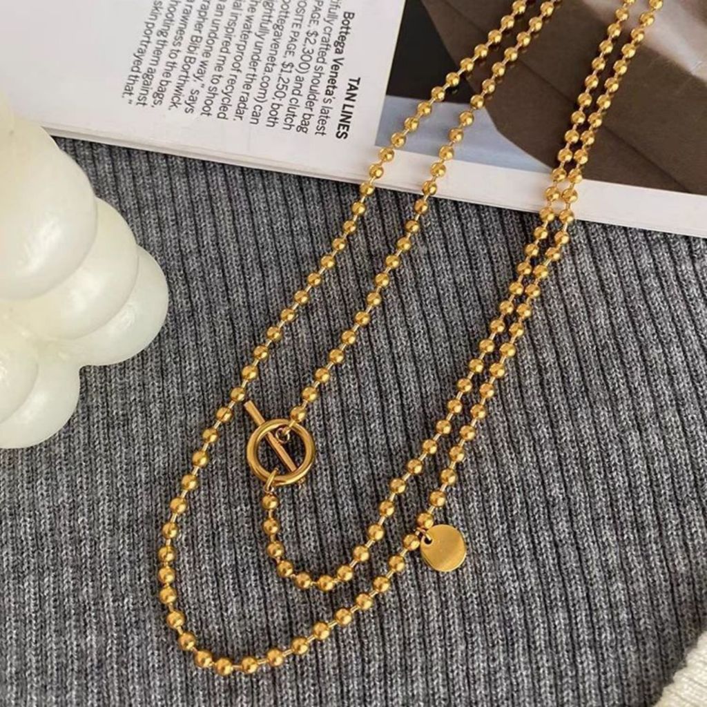 Colar Elise c/ Bolinhas Dourado