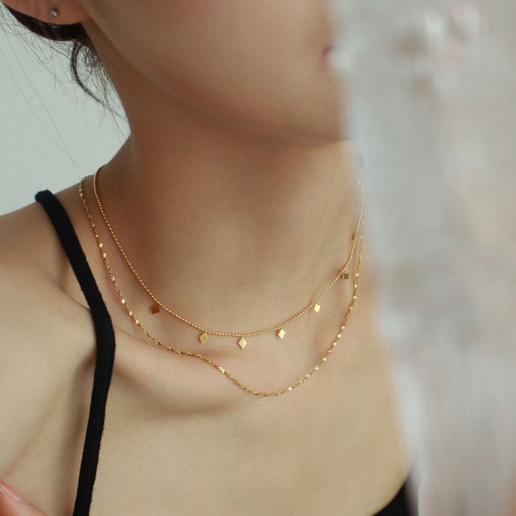 Colar Europe Duplo Dourado