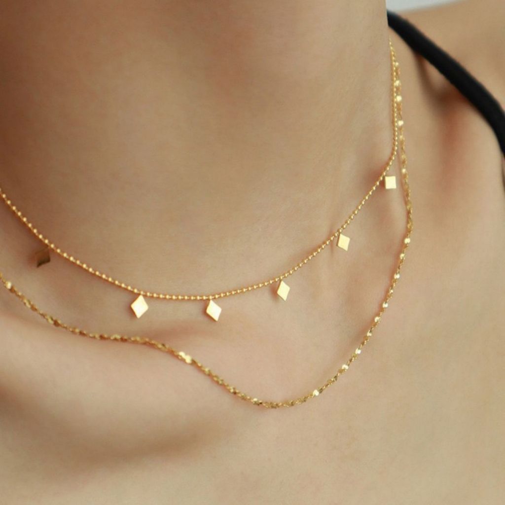 Colar Europe Duplo Dourado