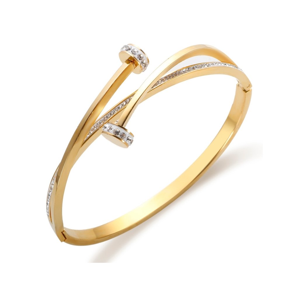 Bracelete Prego C/ Brilhantes