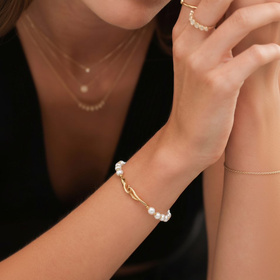 Pulseira Faella Pérolas