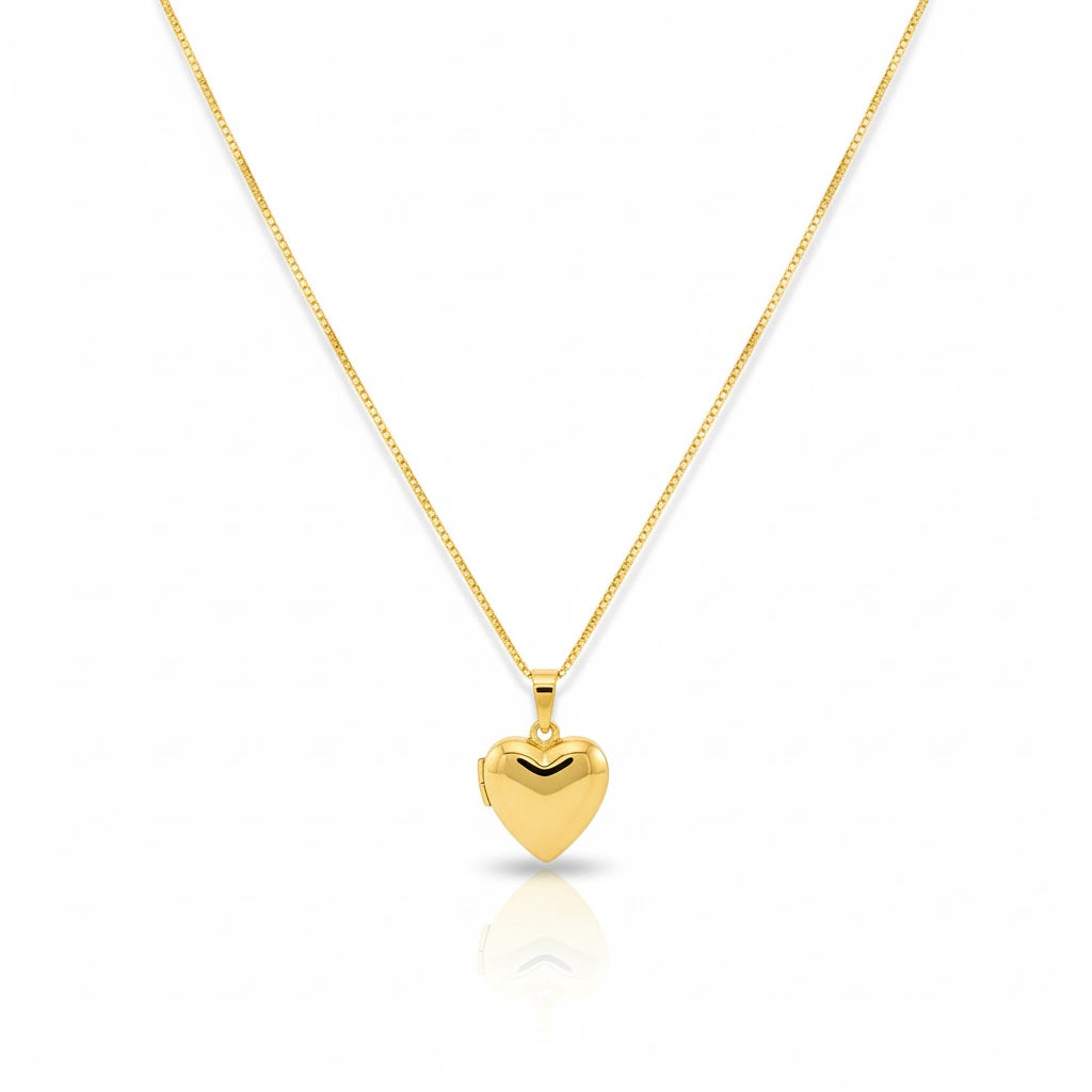 Colar Lunara Coração Dourado