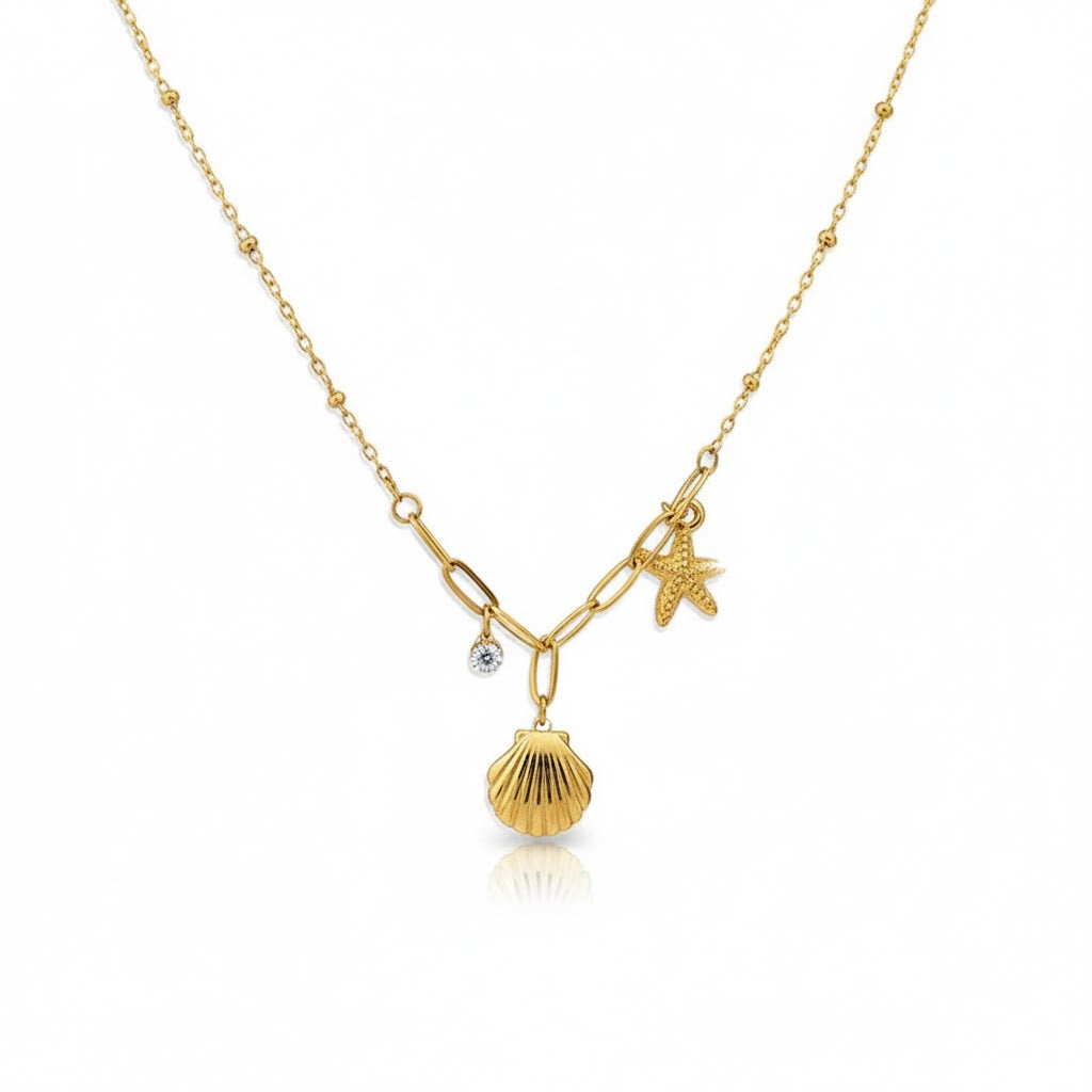 Colar c/ Pingente Marea Dourado