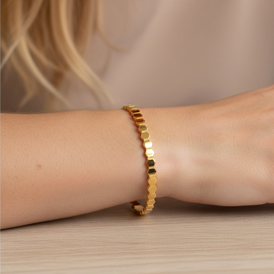 Bracelete Geométrico Hexa