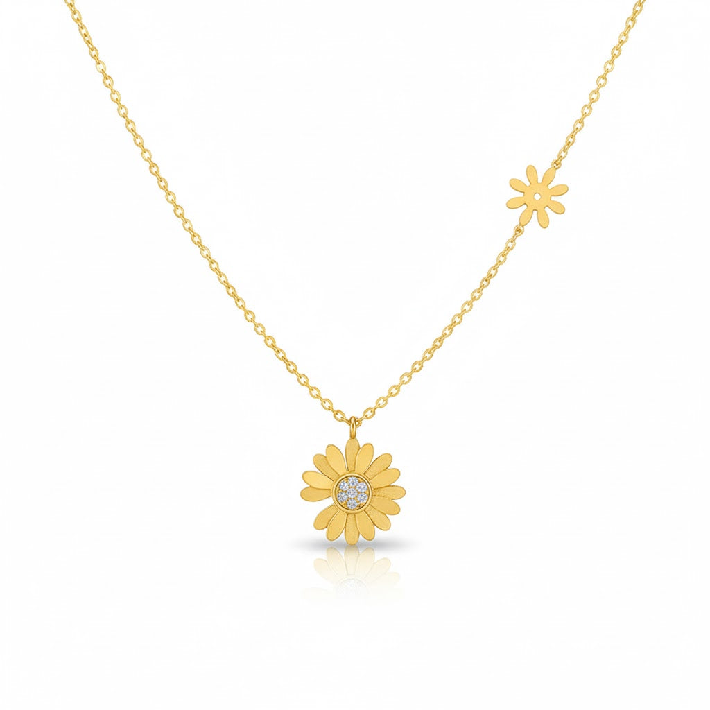 Colar Margaretti c/ Pingente Dourado
