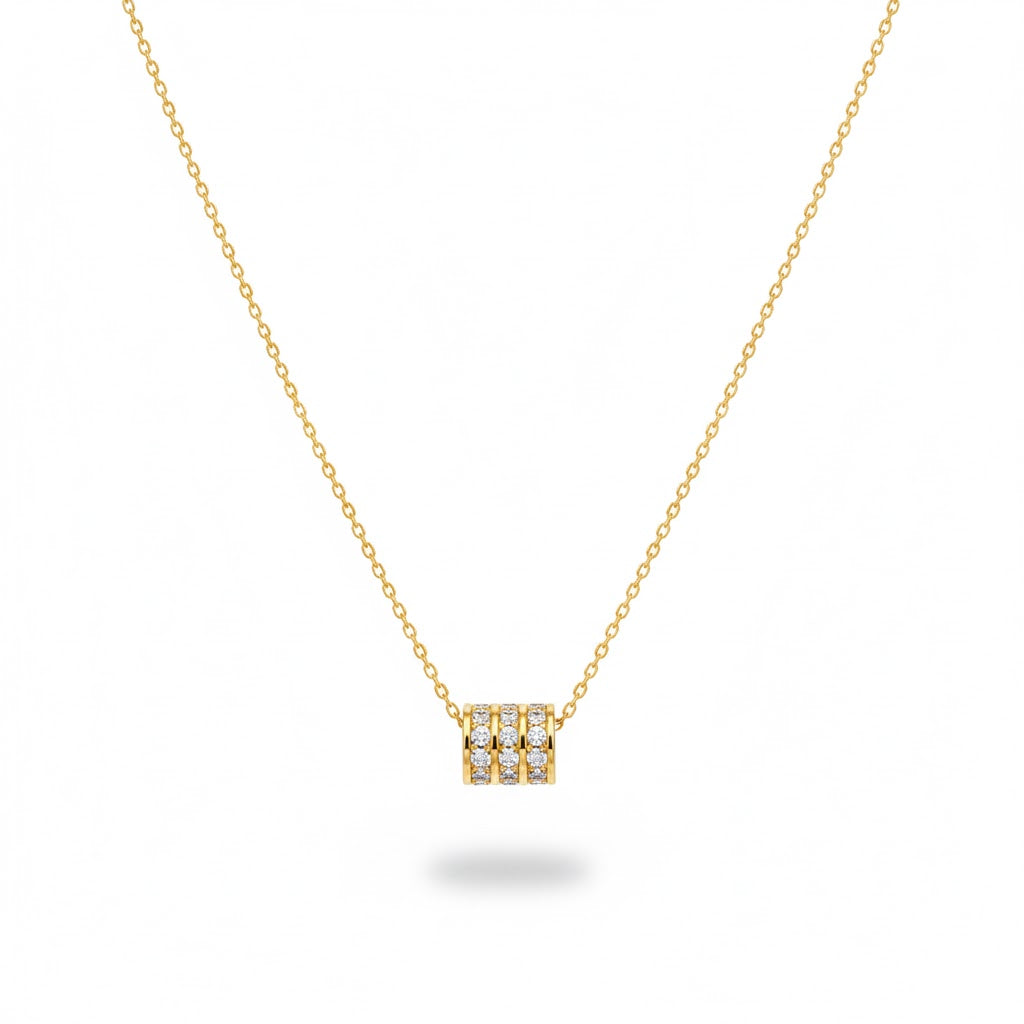 Colar Liora Cravejado Dourado