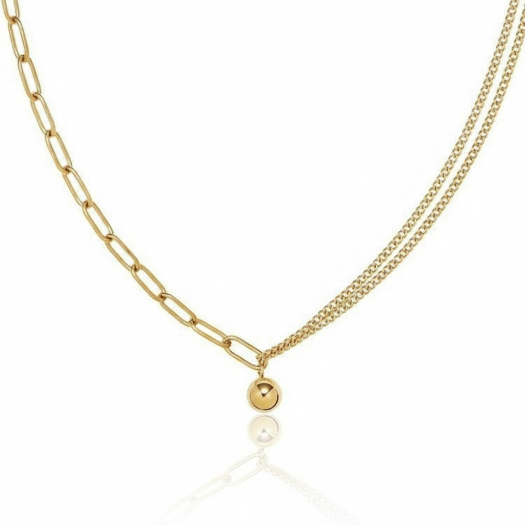 Colar Eirene c/ Pingente Dourado