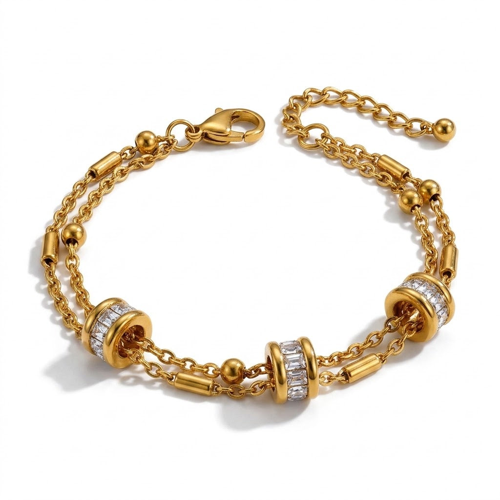 Pulseira Rodas Brilhantes