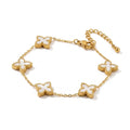 Pulseira Pétalas Brancas