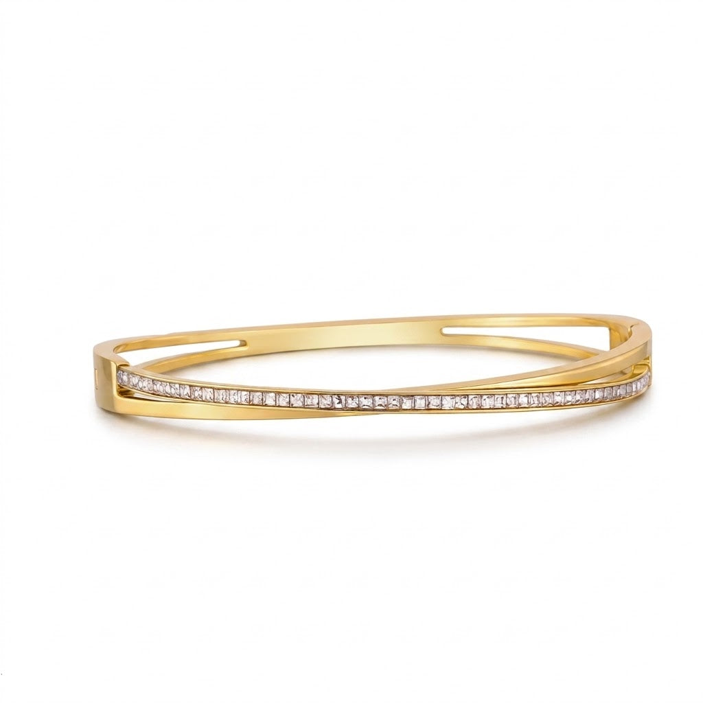 Bracelete Duplo C/ Brilhantes